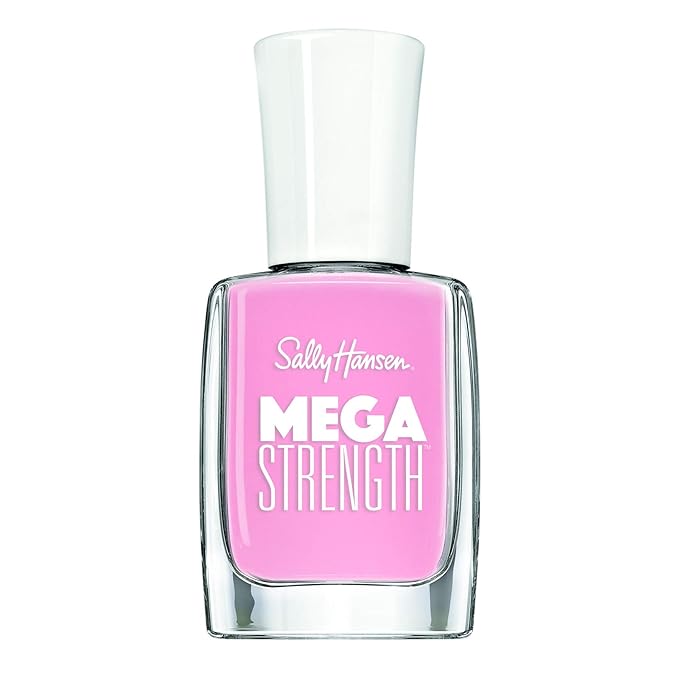 Sally Hansen - Pintura de uña Mega Strength,Pink Like a Girl - 024, 0.4 onzas líquidas (tonos disponibles)