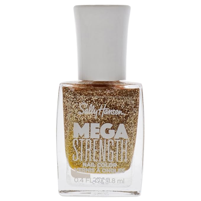 Sally Hansen - Pintura de uña Mega Strength, Wild Card - 020, 0.4 onzas líquidas (tonos disponibles)