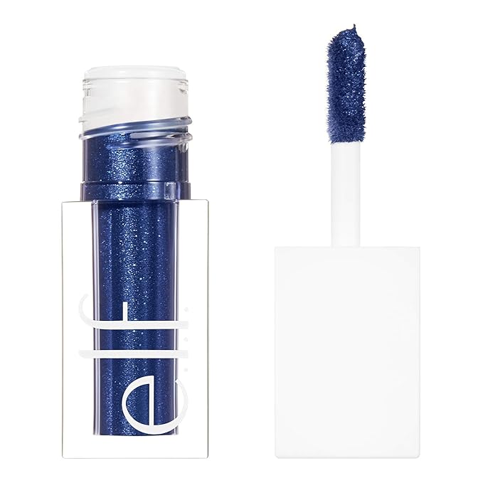 e.l.f. - e.l.f. Liquid Glitter Eyeshadow, Long Lasting, Quick-Drying, Opaque, Gel-Based Eyeshadow For Creating High-Impact, Multi-Dimensional Eye Looks -  Ocean Eyes - Sombra de ojo líquida