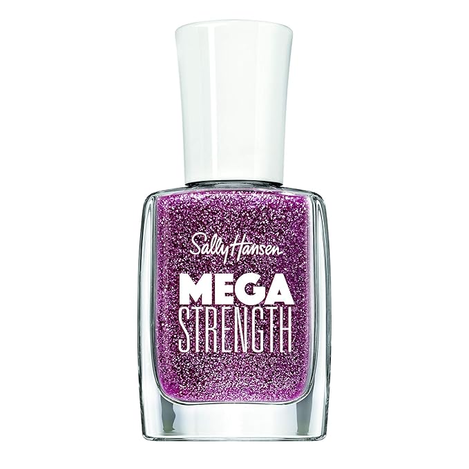 Sally Hansen - Pintura de uña Mega Strength, Lady Millionaire - 032, 0.4 onzas líquidas