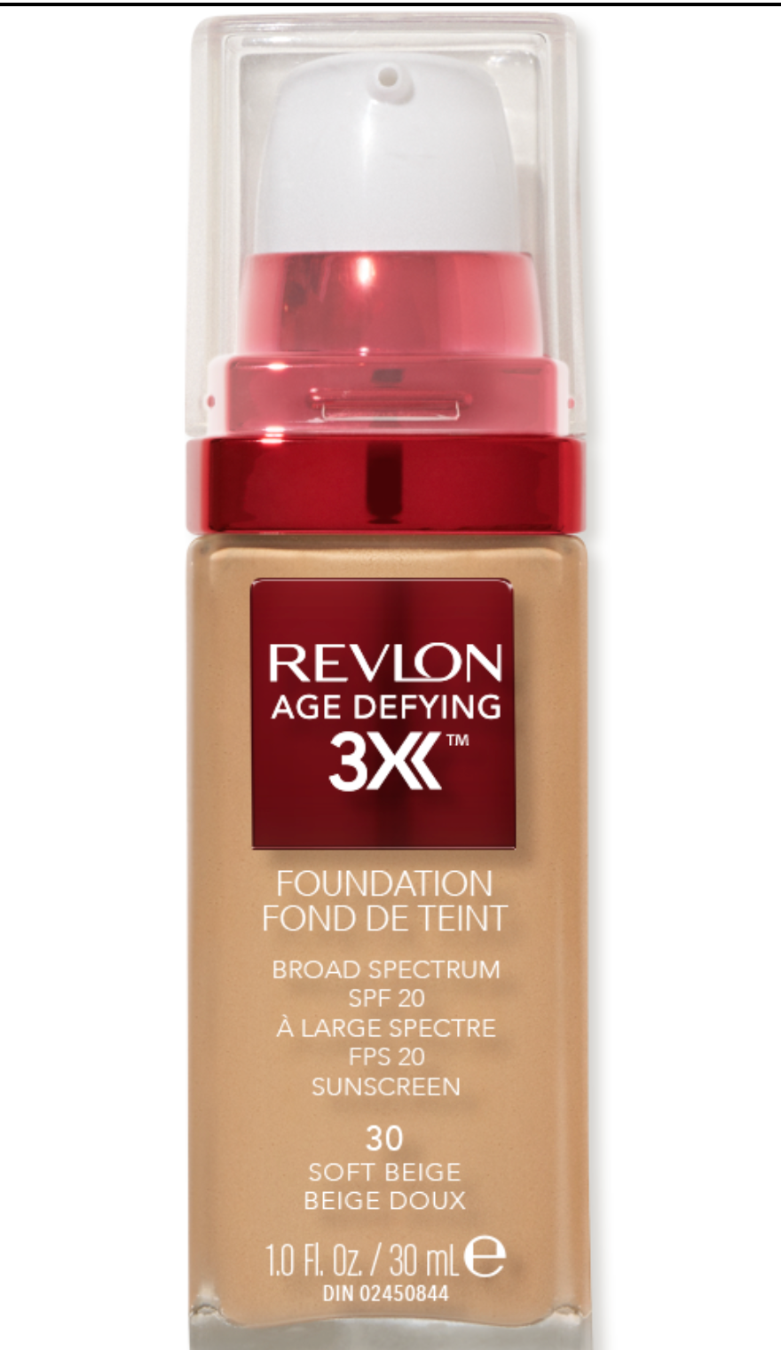 Revlon Age Defying 3X™ Foundation - Soft Beige 30 (tonos disponibles)