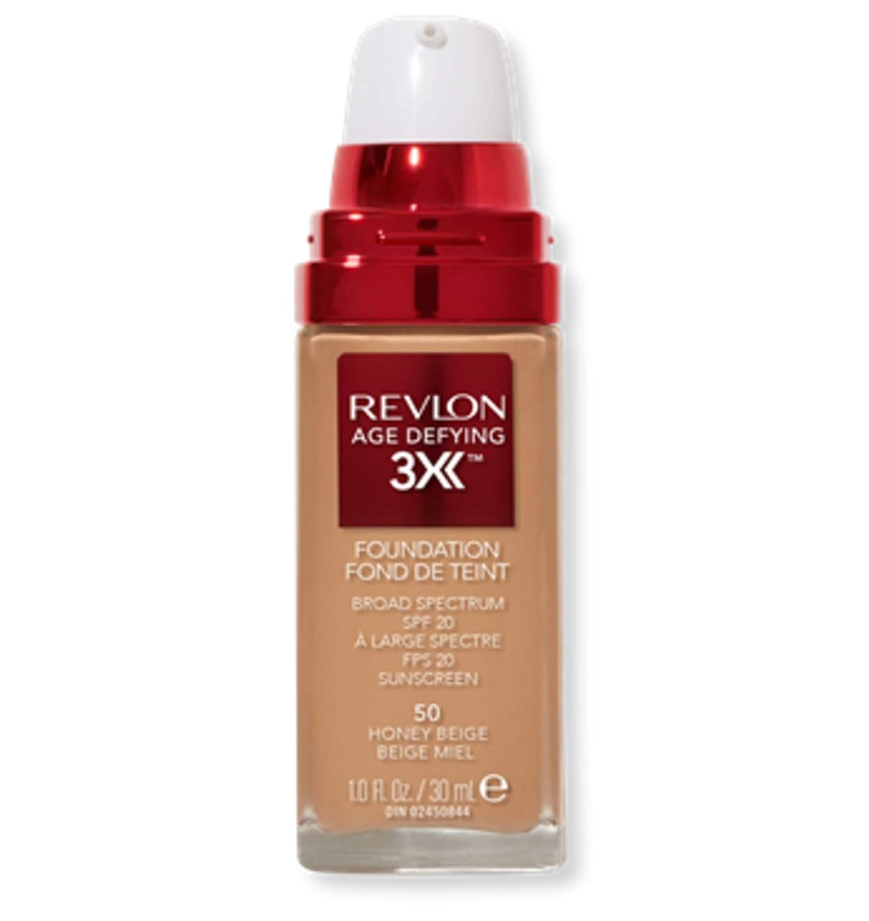 Revlon Age Defying 3X™ Foundation - Honey Beige 050 (tonos disponibles)