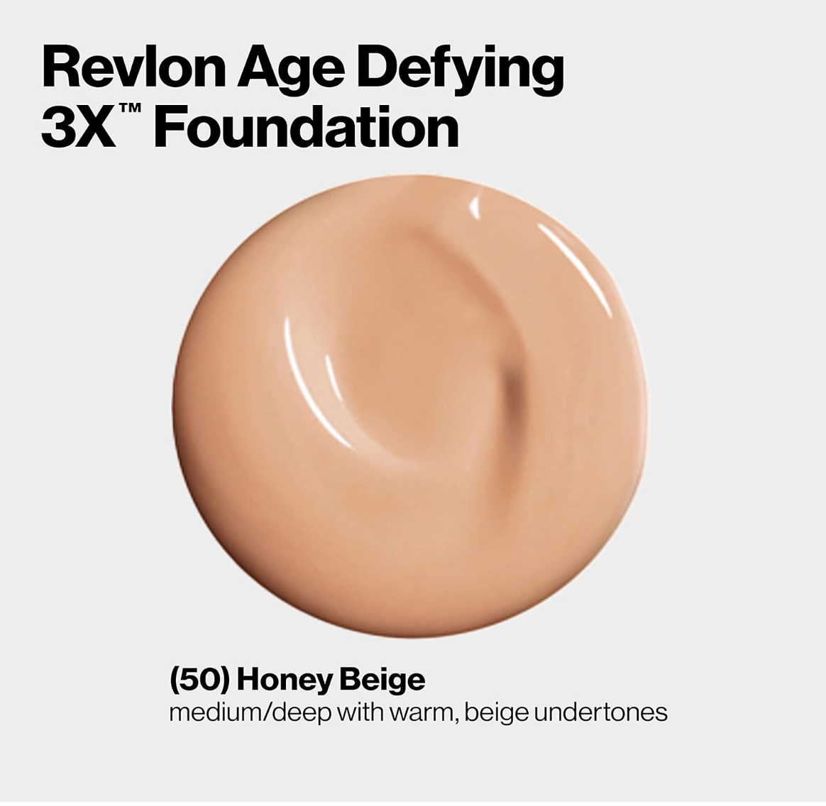 Revlon Age Defying 3X™ Foundation - Honey Beige 050 (tonos disponibles)