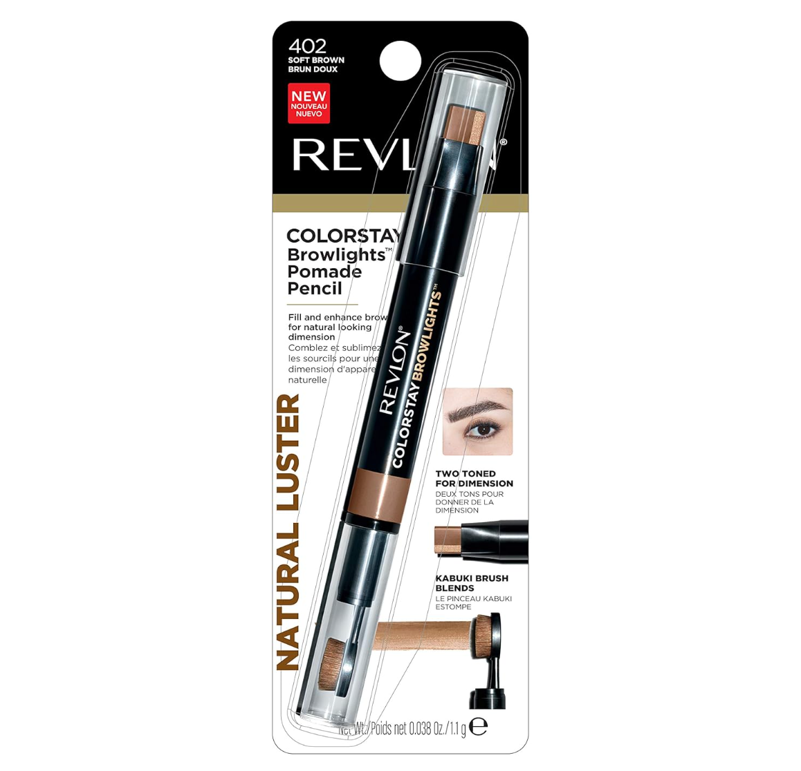 Revlon - Colorstay Browlights™ Eyebrow Pomade Pencil - Soft Brown