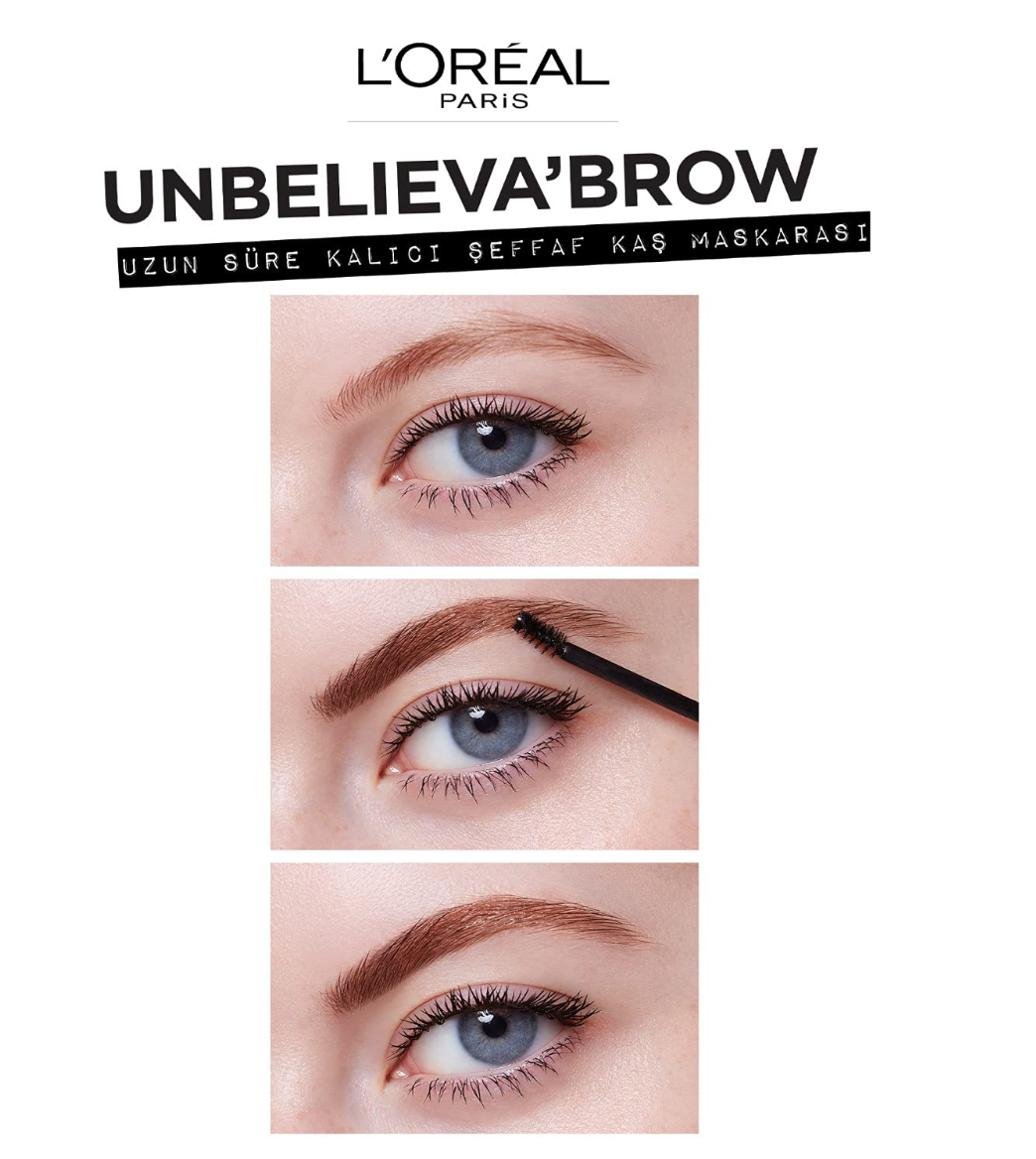 L'Oreal Paris Unbelieva-Brow Longwear Eyebrow Topcoat - Capa Superior para Cejas - Universal Transparent