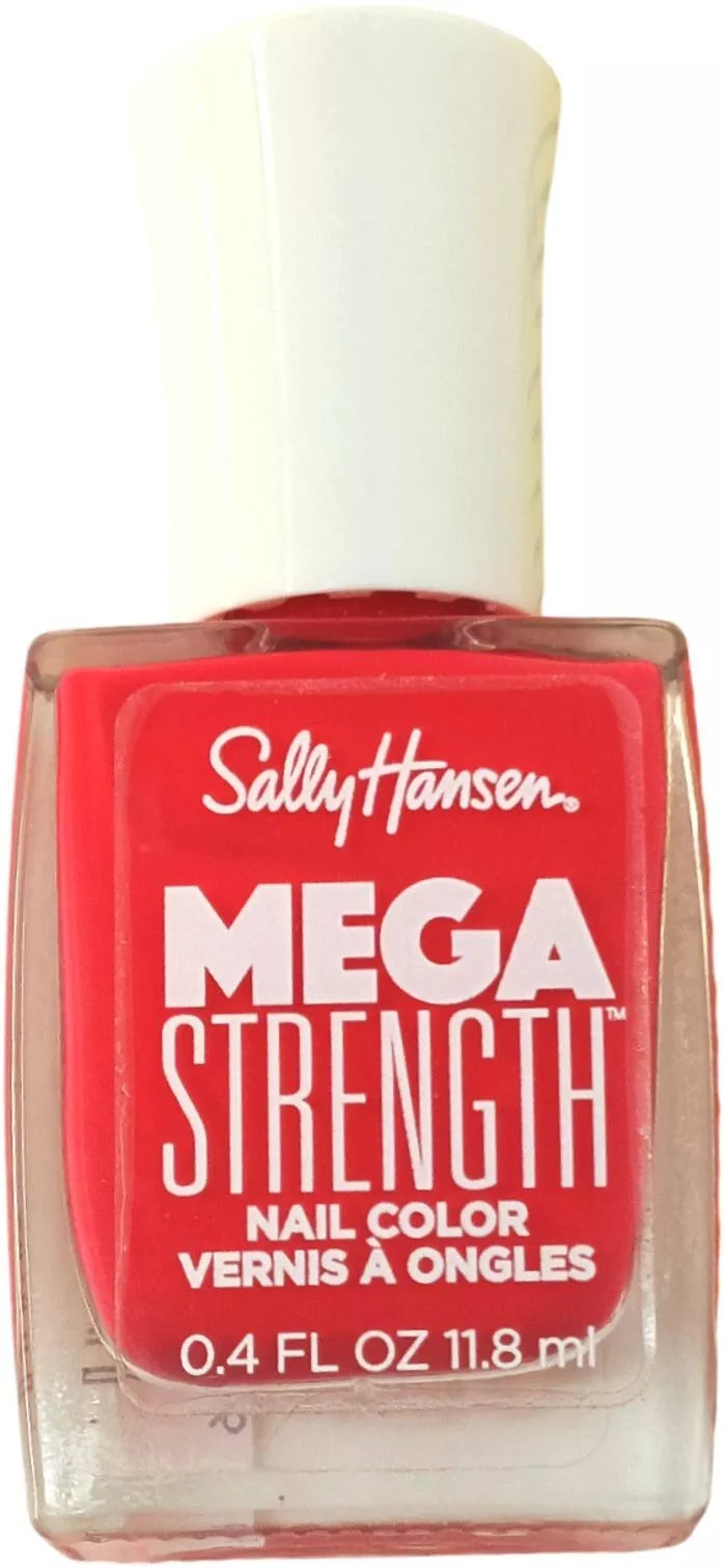 Sally Hansen- Pintura de uña Mega Strength, Just Getting Started - 038, 0.4 onzas líquidas  (tonos diponibles)