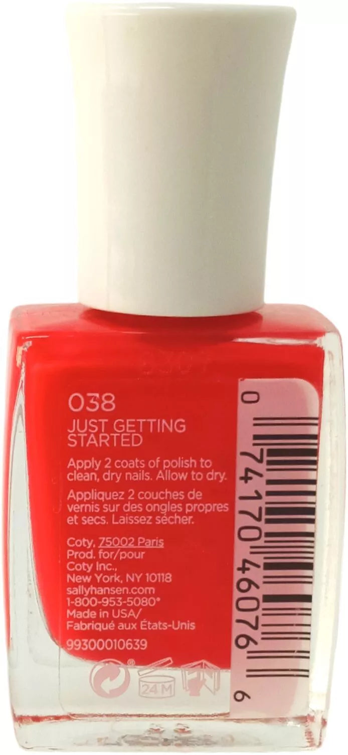 Sally Hansen- Pintura de uña Mega Strength, Just Getting Started - 038, 0.4 onzas líquidas  (tonos diponibles)